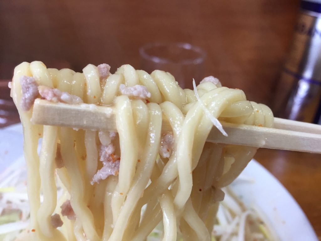 喜八のねぎみそラーメン（中辛）８５０円